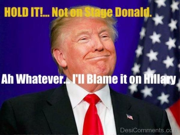 Hold It Not On Stage Donald
