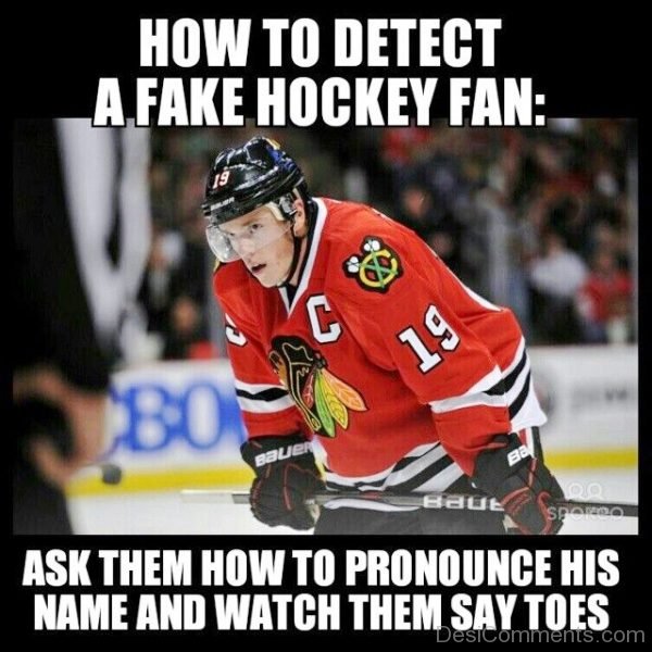 How To Detect A Fake Hockey Fan