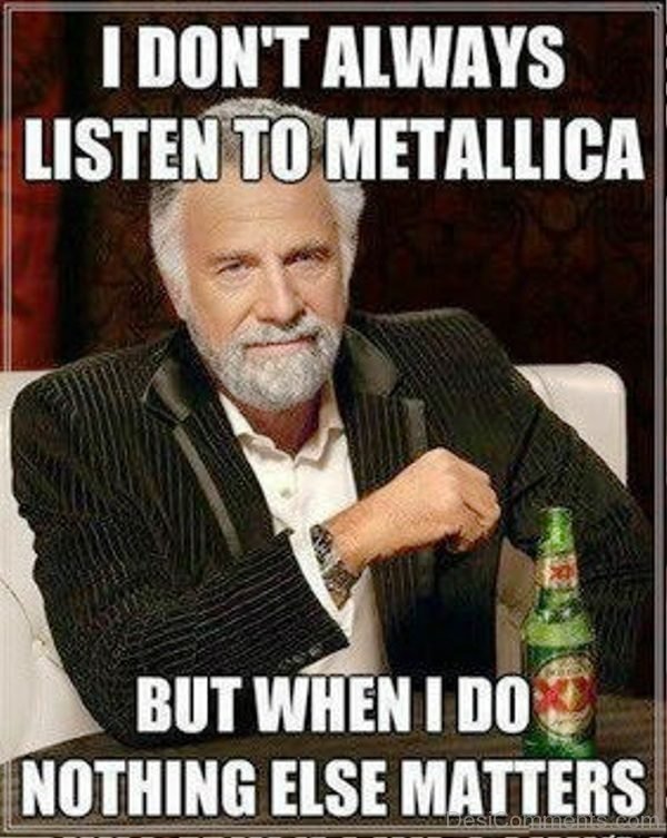 I Dont Always Listen To Metallica