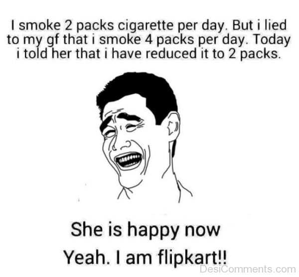 I Smiee 2 Packs Cigarette Per Day