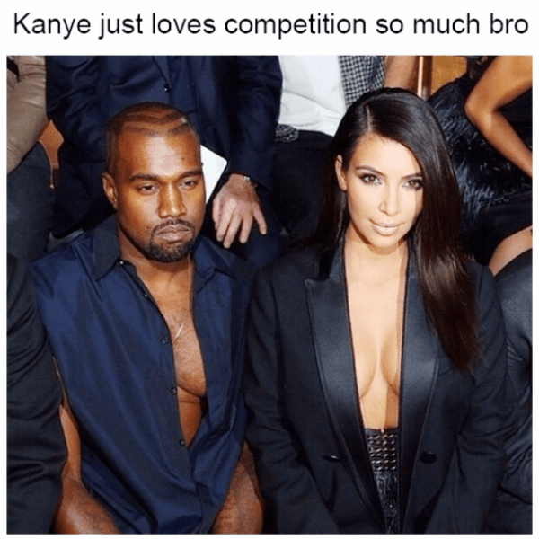 Kanye Just Loves Competition