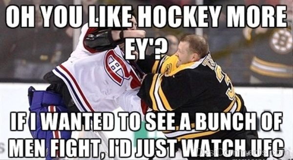 Oh You Like Hockey More