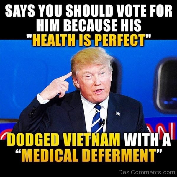Says You Should Vote For Him