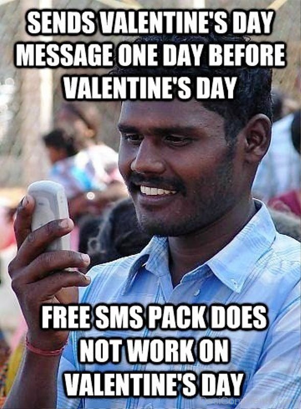 Sends Valentines Day Message