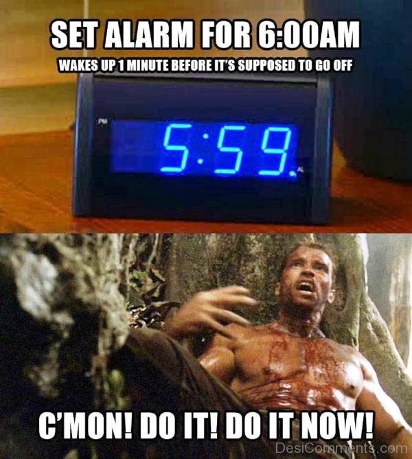 Set Alarm For 6 AM