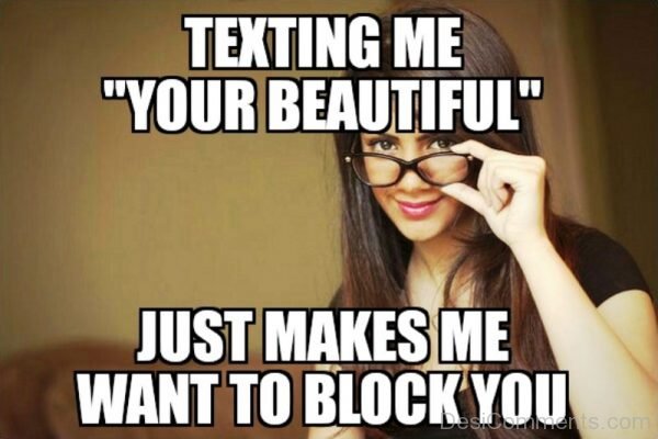 Texting Me Your Beautiful