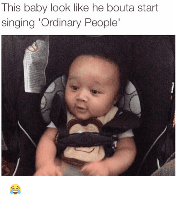 This Baby Look Like He Bouta Start Singing