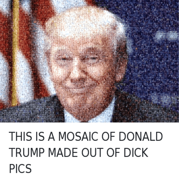 This Is A Mosaic Of Donald Trump