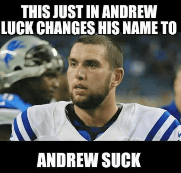 This Just In Andrew Luck Changes