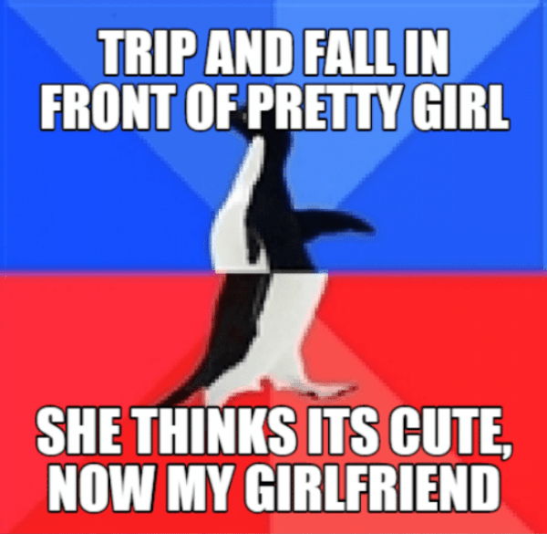 Trip And Fall In Front Of Pretty Girl