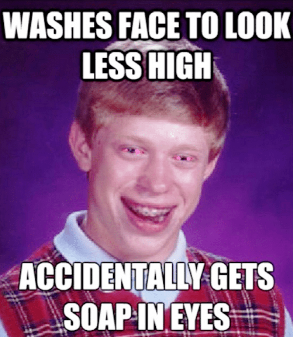 Washes Face To Look Less High
