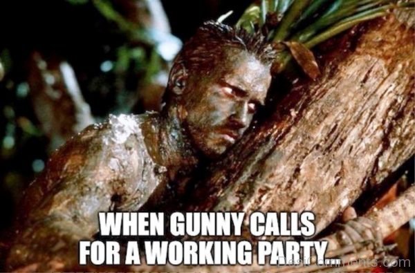 When Gunny Calls For A Working Party