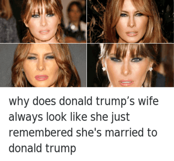 Why Does Donald Trumps Wife Always Look