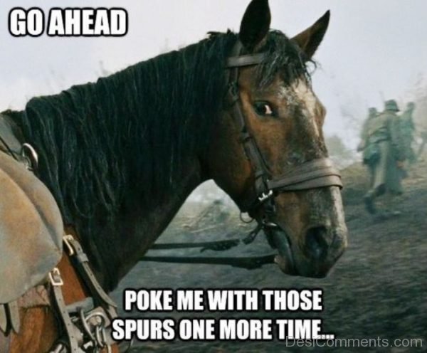 Go Ahead Poke Me With Those Spurs