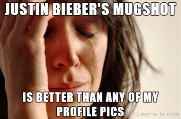 Justin Biebers Mugshot