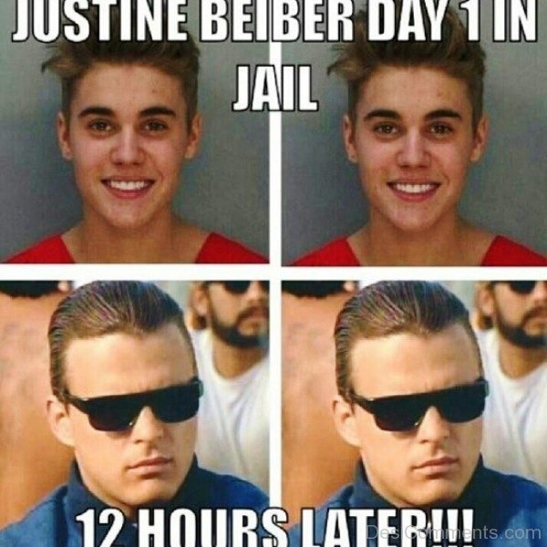 Justine Bieber Day 1 In Jail