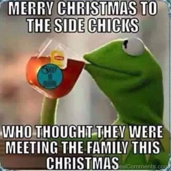 Merry Christmas To Side Chicks