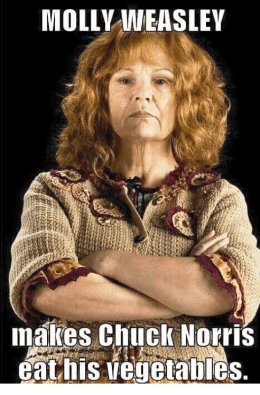 Molly Weasley Makes Chuck Norris