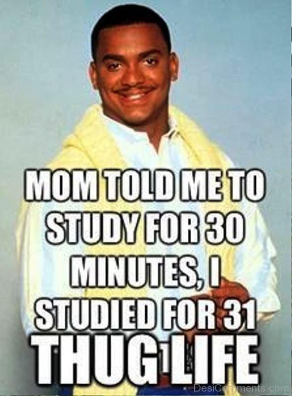 Mom Told Me To Study