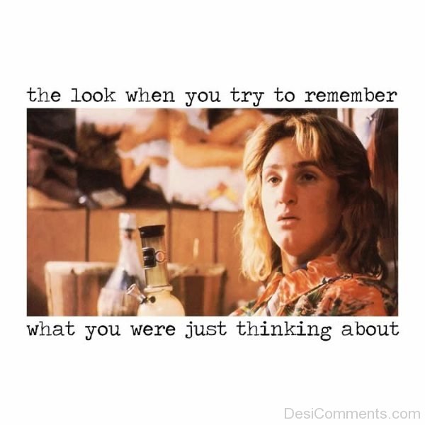 The Look When You Try To Remember