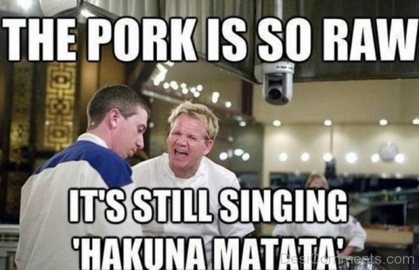 The Pork Is So Raw