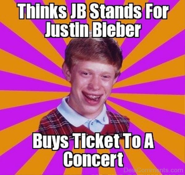 Thinks JB Stands For Justin Bieber