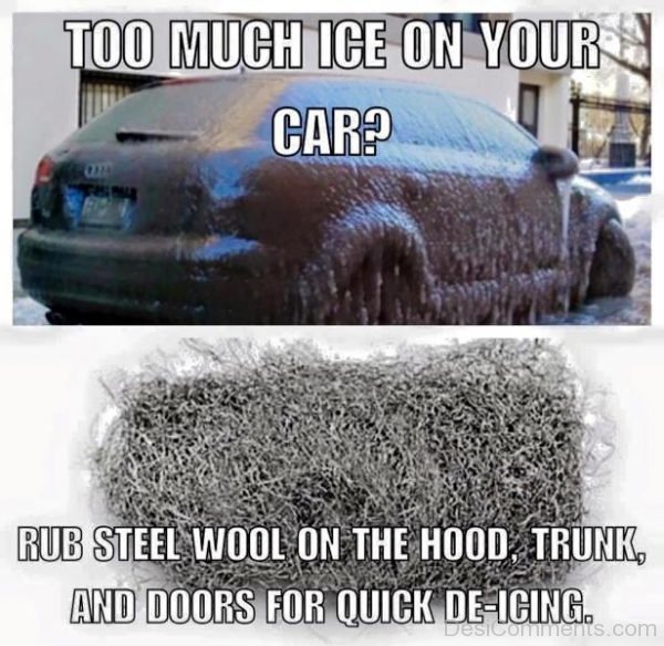 Too Much Ice On Your Car