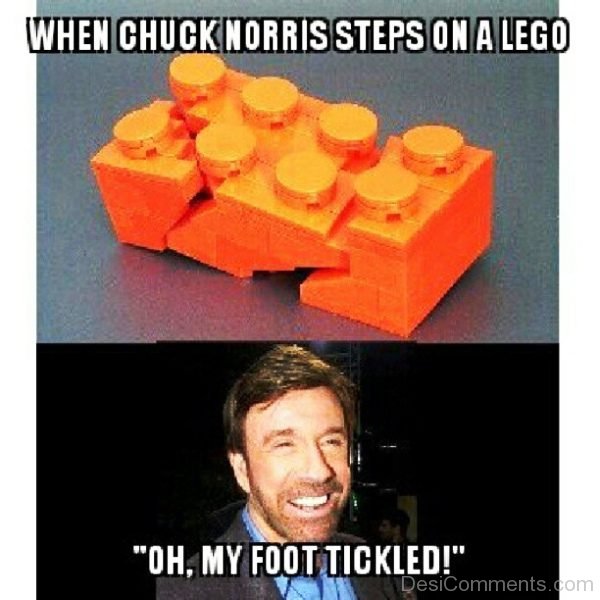 When Chuck Norris Steps On A Lego