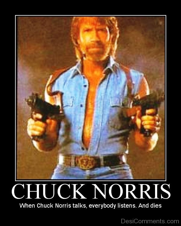 When Chuck Norris Talks