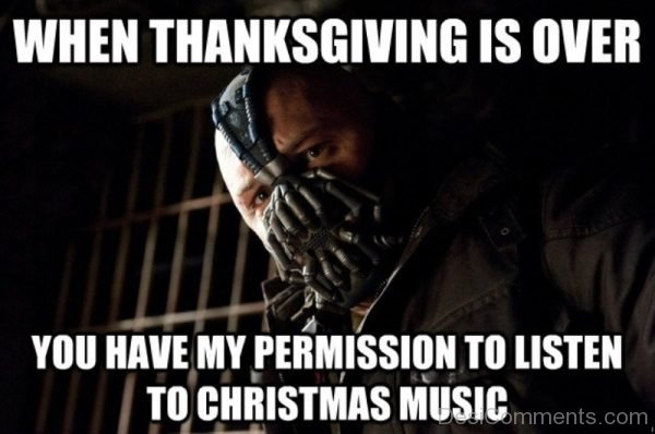 When Thanksgiving Is Over