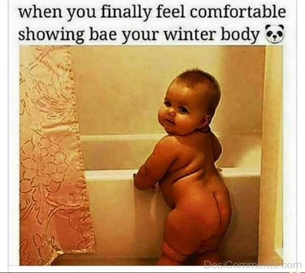 When You Finally Feel Comfortable