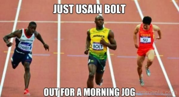 Just Usain Bolt Out