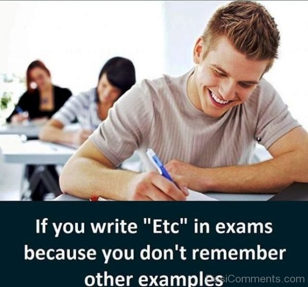 If You Write Etc In Exams
