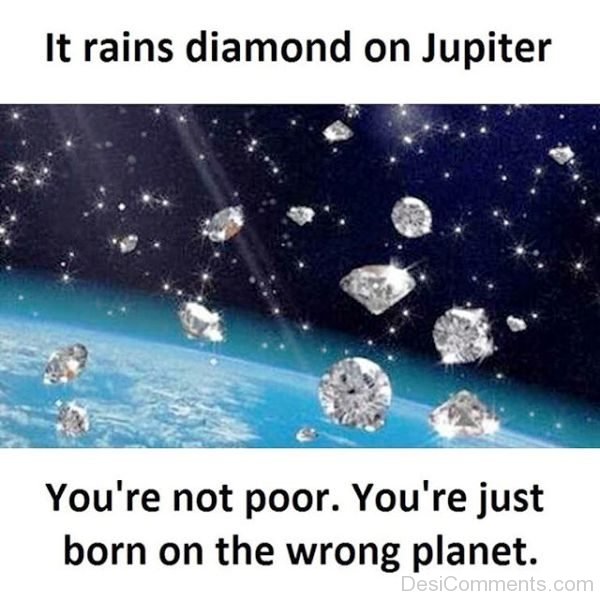 It Rains Diamond On Jupiter