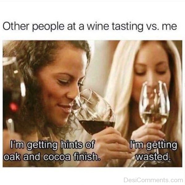Other People At A Wine Tasting Vs Me