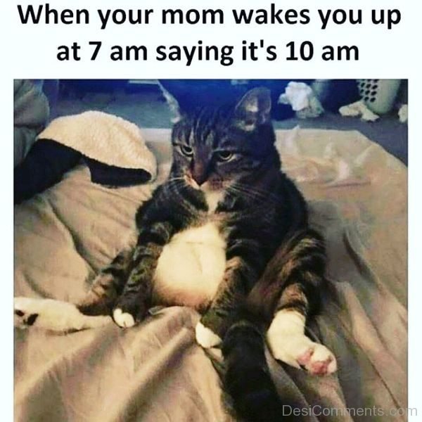 When Your Mom Wakes You Up