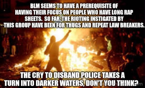 BLM Seems To Have A Prerequisite