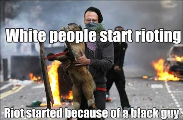 White People Start Rioting
