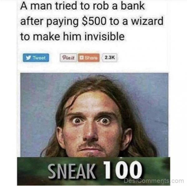 A Man Tried To Rob A Bank