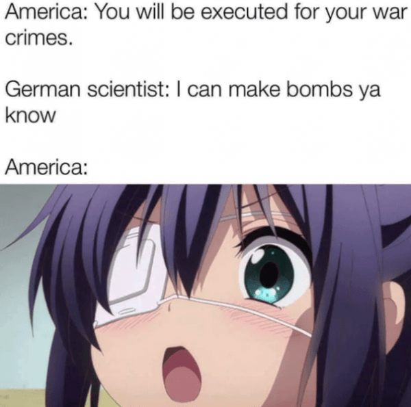 America Vs German Scientist