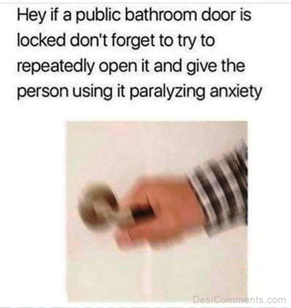 Hey If A Public Bathroom Door