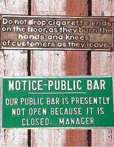 Notice – Public Bar