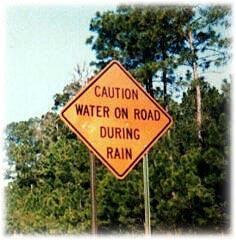 Water On Road During Rain