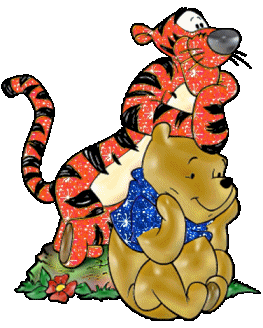 Thinking Tiger and Pooh Cartoon 