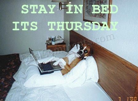Stay In Bed Its Thursday - DesiComments.com