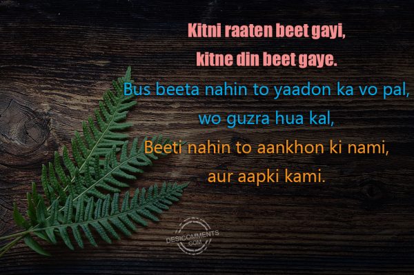 Kitni Raatein Beet Gayi