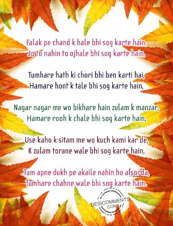 falak-pe-chand-k-hale-bhi-sog-karte-hain