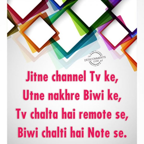 jitne-channel-tv-ke-unte-nakhre-biwe-ke