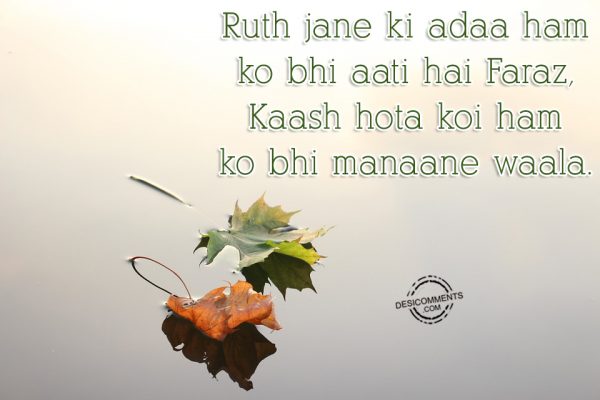 Ruth Jane Ki Adaa Ham Ko Bhi Aati Hai Faraz