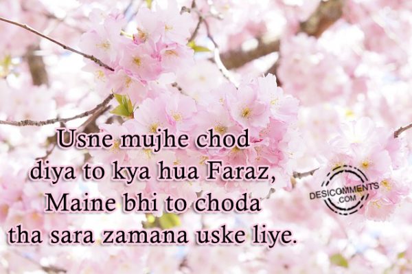 Usne Mujhe Chod Diya To Kya Hua Faraz